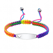 Newborns Baby Nameplate Bracelets with Adjustable Braided Chain,Free Stainless Steel Girls Boys Gift Jewelry