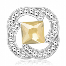 KZ3640 Rhinestone Crystal Hollow beauty 18MM snap buttons fit DIY 18MM snap bracelet snap jewelry Gift