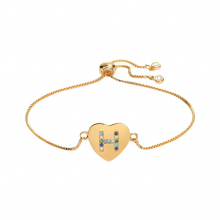 Heart Charm Bracelet 26 English Letters Adjustable Bracelet Crystal I Tech Watch Flower Drop Earrings Boys Watch