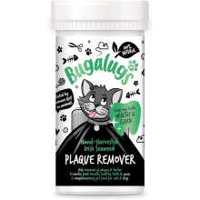 BUGALUGS Plaque Remover for Cats 70g | 100% Natural Seaweed Powder - Fights Plaque & Bad Breath | No Toothbrush Needed | BLSSWDL70