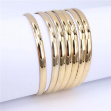Stainless steel 6mm wide 55mm 60mm 65mm 68mm diameter 7pcs combination Bangles Suitable for male and female children LH687