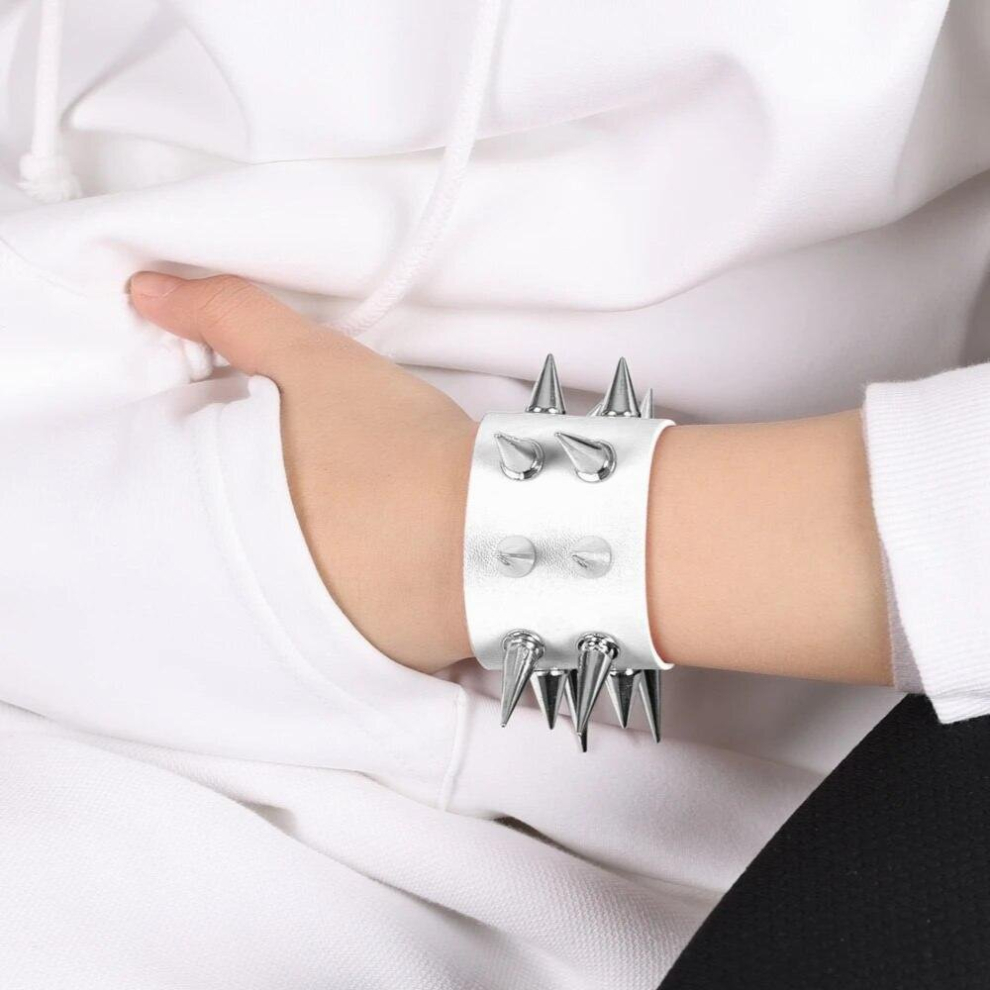 Multicoloured Sexy Christmas Strappy Bondage Cage Clothing Adjust Round Hand Ornaments Gothic Punk Style Leather Stitching Wristband Harness