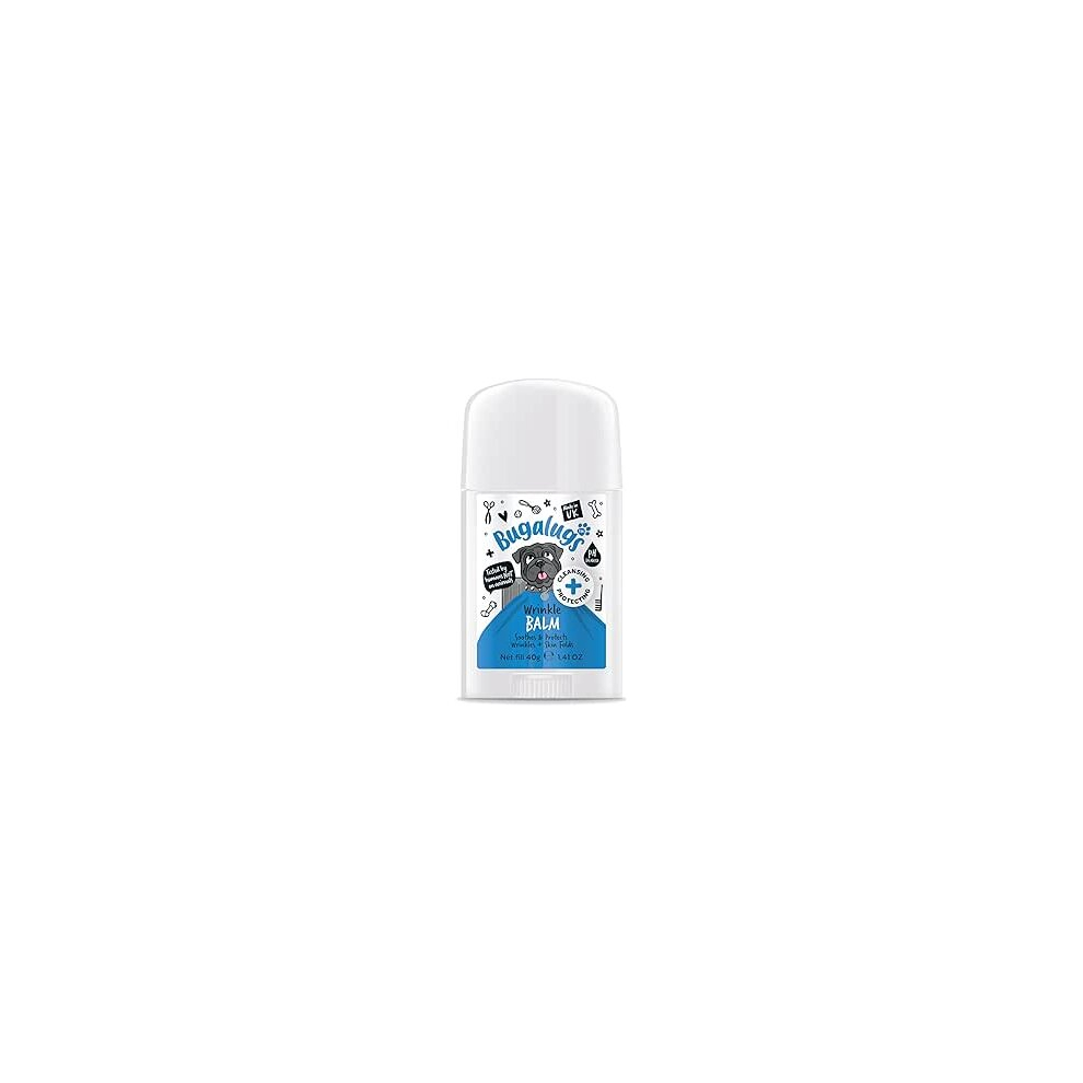 Bugalugs Nose & Paw Balm For Bulldogs, French Bulldogs, Wrinkly Dogs & Cats. For Itchy Wrinkle Folds, Paws & Nose