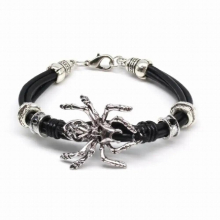 Accessories Spider Men Bracelet Vintage Multilayer Pu Leather Bracelets & Bangles Boyfriend Gift