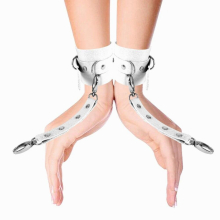 Women Sexy Leather Arm Harness Suspender Hand Bondage Wristband Garter Belt Punk Rock Adjusted Rivet Hand Ring Jewelry