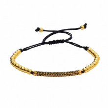 Anil Arjandas Men Bracelets in Hot Jewelry 24k Beads and Zircon Czech Macrame Bracelets, Weaving Rope