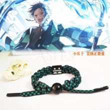 Demon Slayer Kamado Anime Cosplay Bracelets Jewelry Accessories Gift Unisex Adjustable Braided Bracelet Tanjirou Kochou Shinobu