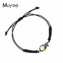 Arrival Anime Totoro No Face Man Dragon Adjustable Rope Bracelets Epoxy Resin Acrylic Weave Bracelets