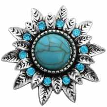 5pcs/lot Cross Flower Tree Owl Dolphin Snap Button 18mm Natural Stone Snap Button For Snaps Bracelet Jewelry DIY Accessories