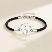 The Little Prince and The Fox Couple Bracelet Student Bracelet Boyfriend Gift Knitting Couple Bracelet Jewelry Gift
