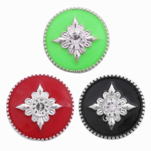 5pcs/lot 18mm Snap Buttons Jewelry Rhinestone Mixed Buttons Snap Jewelry Fit 18mm Snap Bracelet Necklace Jewelry