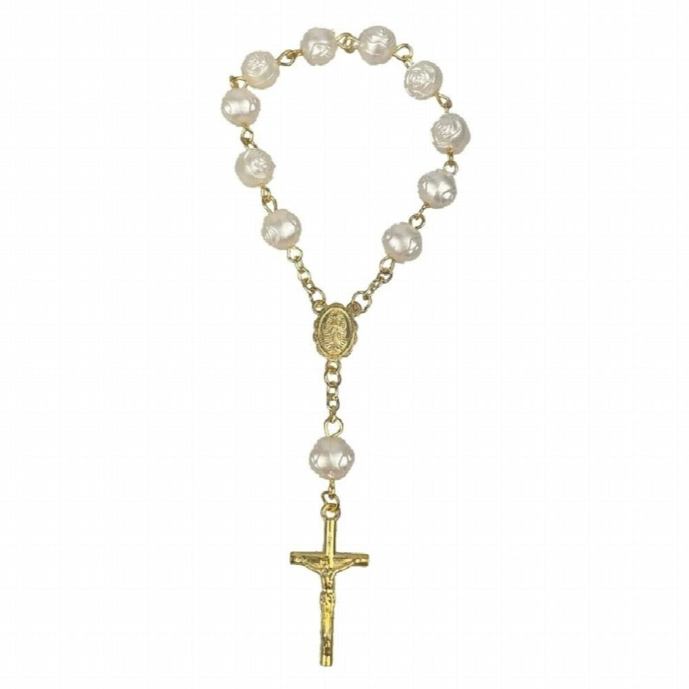 Baptism Rosary Beads Finger Baptism Rosaries Acrylic Finger Rosaries First Communion Favor Christening Party Gift Multicoloured