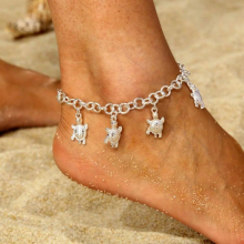 Tortoise Pendant Bracelet Jewelry Anklets Bracelets For Women Female Turtle Anklets Chain Bracelets Kids Gift