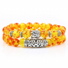 Men Woman Howlite,Lava,Tiger Eye Stone Bead Bracelet Sets 2Pcs/Sets 8mm Prayer Beads Buddha Bracelet Sets Pulseras Masculina