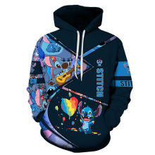 (Hoodie#01, M) Lilo and Stitch 3D Printed Hoodie Sweatshirt Casual Jumper Top Men Women Kids
