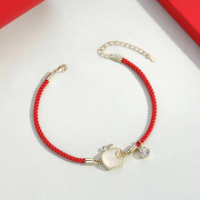 IN Christmas and Year Gift Red Rope Braided Bracelet for Teens Birthday Gift