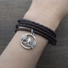 Multilayer Bigfoot Charm Rope bracelet for Male Female Bracelets Jewelry