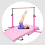 Gymax Kids Junior Gymnastic Training Bar Adjustable Horizontal Home Gym 100kg 9
