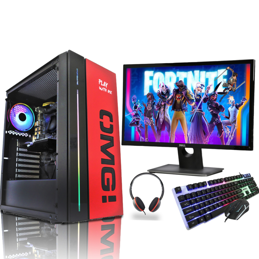 Fast Gaming PC Bundle Intel Quad Core i7 16GB 1TB Win 10 GTX 1650