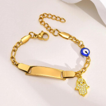 Baby Bracelets, Customize Name Birth Date Gift for Borns, Anti Allergy Stainless Steel Girls Boys Bracelet