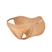 (Skin, M) Seamless Padded Womens Butt Lifter Panties