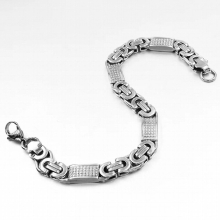 jewelry classical byzantiums bracelets 8mm for mens & boys accessory WB338