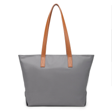 (Grey) Casual Waterproof Wear-Resistant Lightweight Shopping Tote Bag