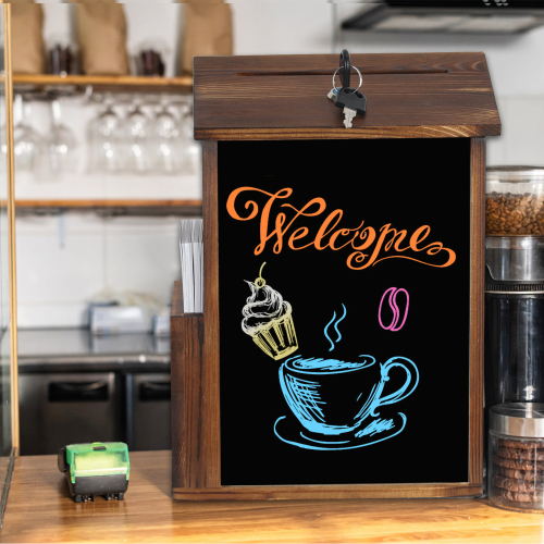Wall Mounted Ballot Box  Suggestion Post Box for Office Cafe Hotel 2