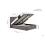 Birlea Double Ottoman Bed Grey Hannover Frame 4FT6 135cm Bedstead Storage Fabric 8