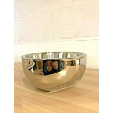 Double Walled Stainless Steel Fruit Bowl / Salad Bowl Dual Angle 25cm