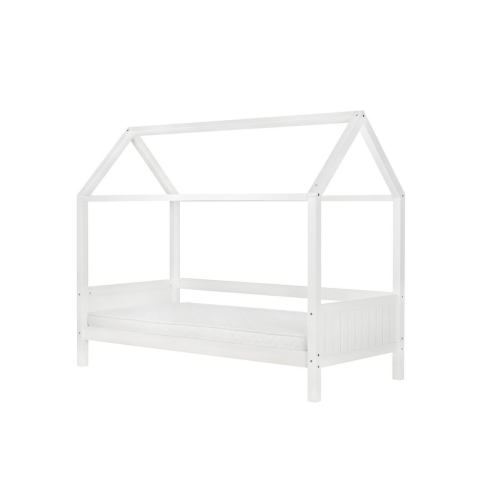 Birlea White Single Bed Frame Birlea Home 3FT 90cm Wood Canopy Kids Solid 1