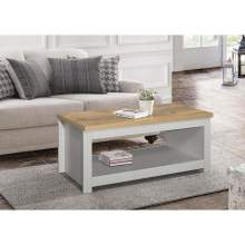 Coffee Table Grey & Oak Birlea Highgate Rectangular Farmhouse Shabby Chic