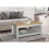 Birlea Coffee Table Grey & Oak Birlea Highgate Rectangular Farmhouse Shabby Chic 1