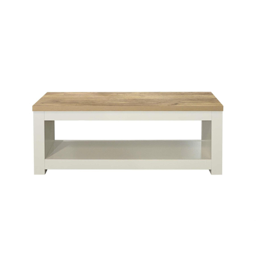 Birlea Coffee Table Cream & Oak Birlea Highgate Rectangular Farmhouse Shabby Chic 2