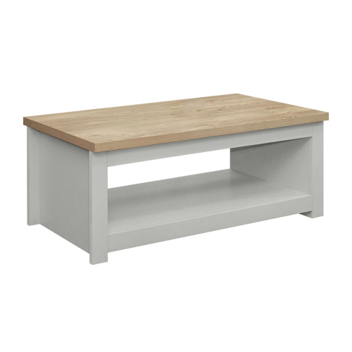 Birlea Coffee Table Grey & Oak Birlea Highgate Rectangular Farmhouse Shabby Chic 1