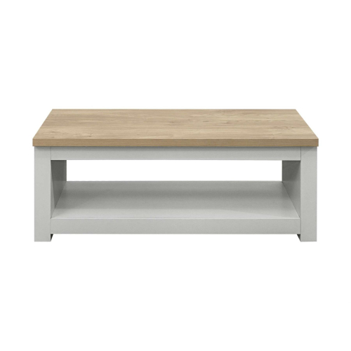 Birlea Coffee Table Grey & Oak Birlea Highgate Rectangular Farmhouse Shabby Chic 2