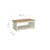 Birlea Coffee Table Cream & Oak Birlea Highgate Rectangular Farmhouse Shabby Chic 5