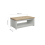 Birlea Coffee Table Grey & Oak Birlea Highgate Rectangular Farmhouse Shabby Chic 5