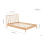 Birlea Solid Oak Double Bed Frame Birlea Jesper 135cm 4FT6 Contemporary Design 7