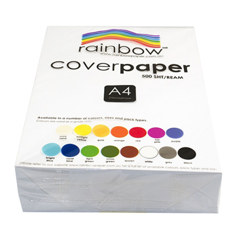 Rainbow Rainbow A4 Cover Paper 125gsm (White)