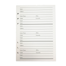 Cumberland A5 6-Ring Binder Adress Book Refill (Pack of 64)