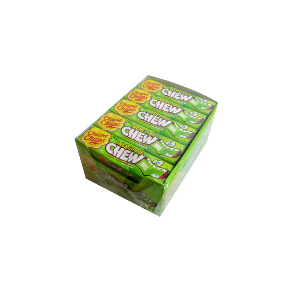 Chupa Chups Incredible Chew Lollies (20x45g) (Apple)