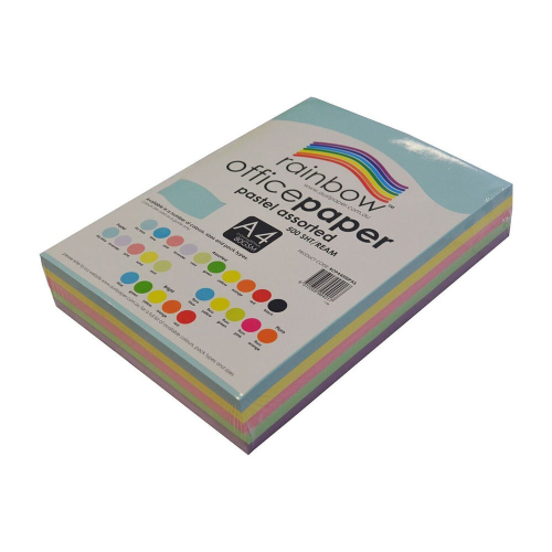 Rainbow Rainbow A4 Copy Paper 80gsm 1-Ream (Pastel)
