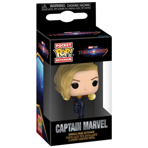 Marvel The Marvels 2023 Captain Marvel Pop! Keychain