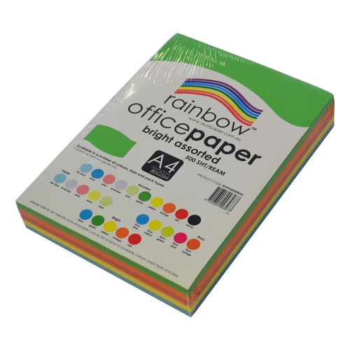 Rainbow Rainbow A4 Bright Copy Paper (1 Ream)