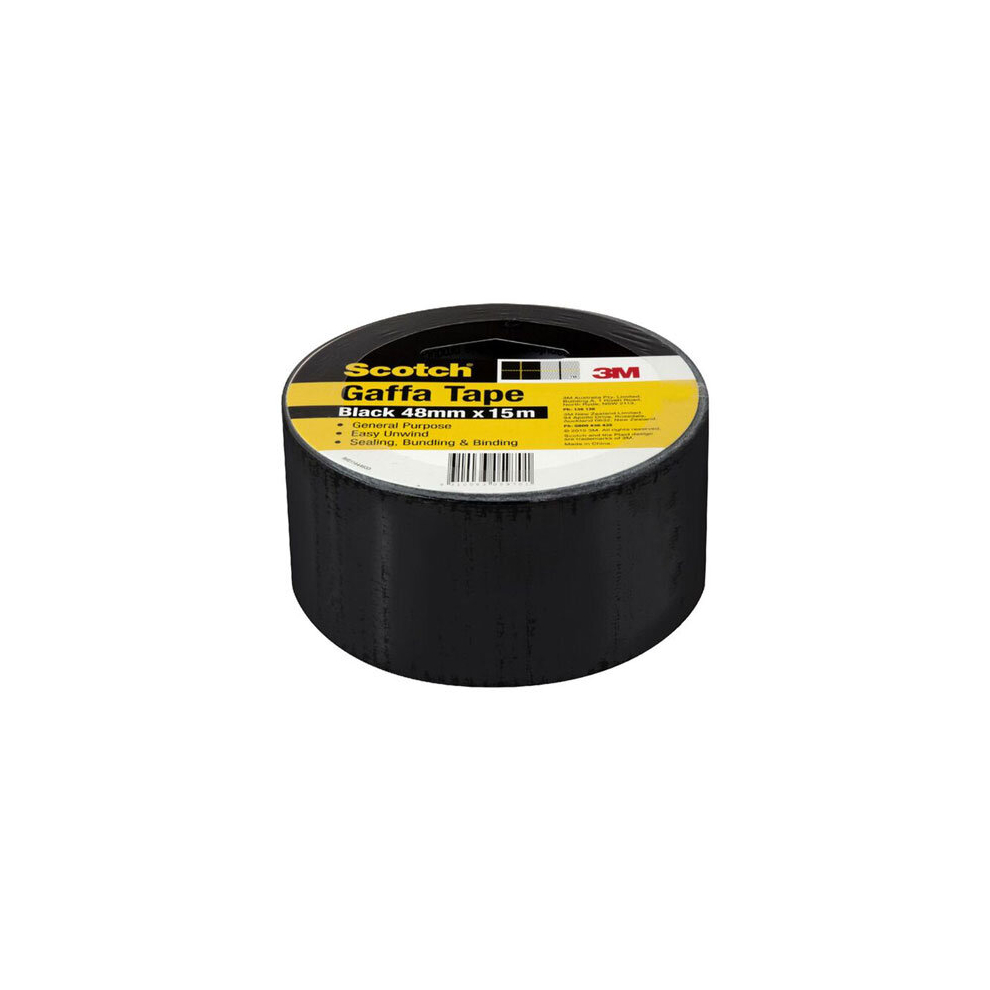 Scotch Gaffa Tape (48mmx15m) - Black