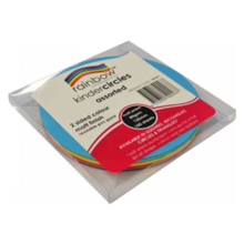 Rainbow 2-Sided Matte Color Circles 100pcs - 120mm