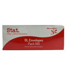 Stat Peel & Seal Secretive Envelopes 100pcs (DL)