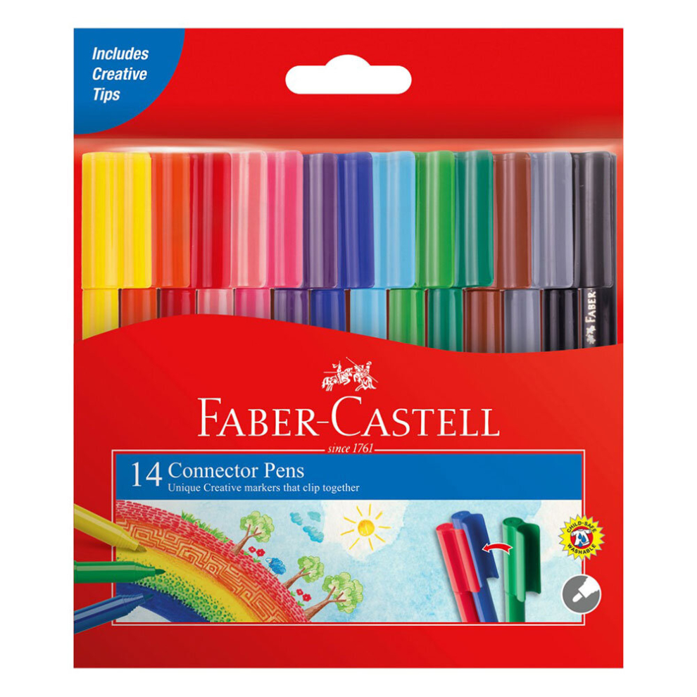 Faber-Castell Connector Pen Marker Art Set (Pack Of 14)