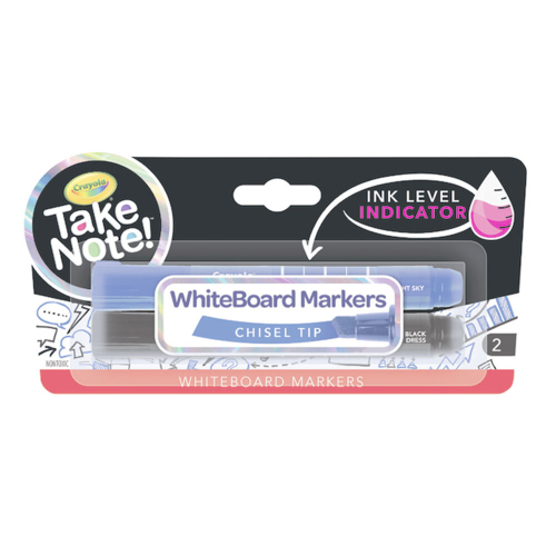 Crayola Crayola Take Note Whiteboard Marker with Chisel Tip 2pcs